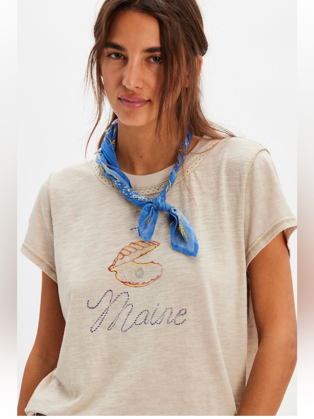 Free People We The Free Souvenir Tee in Maine, NWT, XS